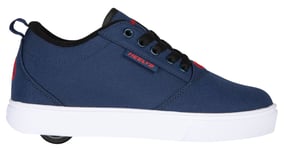 Heelys Boys Trainers Pro 20 Canvas Lace Up Skate Shoes Wheels Navy UK Size