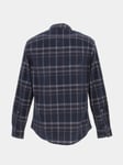 Chemise Manches Longues Armani Exchange Shirt Navy Macro Ch Bleu Marine