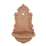 Biscottini Fontaine à Mur d'extérieur 64 x 24 x 41 cm – Fontaine de Jardin extérieur en Terre Cuite Toscane – Fontaine Murale d'extérieur fabriquée en Italie