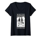 Womens Little Vampire Takes A Vacation On Halloween V-Neck T-Shirt