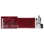 Pupa Milano Vamp! Extreme and Multiply Set For Women 3 Pc 0.40oz Vamp! Extreme Mascara - 010 Black, 0.03oz Multiplay Eye Pencil - 09 Black, Wallet