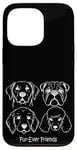 iPhone 13 Pro Dog Face Breeds Fur-Ever Friends Cute Puppy Pet Lover Case