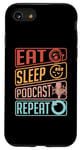 iPhone SE (2020) / 7 / 8 Eat Sleep Podcast Repeat Loves Podcast Microphone Podcasting Case