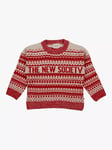 The New Society Kids' Moritz Logo Jumper, Vanilla Cream