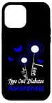 Coque pour iPhone 14 Plus Type One Diabète diabétique T1D Faith Hope Pissenlit Papillon