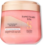 Sanctuary Spa Lily and Rose Salt Body Scrub, Exfoliating Pink Himalayan Salt... 