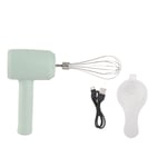 (Light Cyan)Electric Hand Mixer Automatic USB Rechargeable Portable Cordless SG