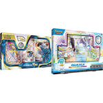 Pokémon TCG: Origin Forme Dialga VSTAR Premium Collection & TCG: Paldea Collection—Quaxly (3 Foil Promo Cards, 1 Foil Oversize Card & 4 Booster Packs)