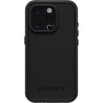 OtterBox iPhone 15 Pro (Only) FRĒ Series Waterproof Case with MagSafe (Designed by LifeProof) - BLACK, waterproof, 60% recycled plastic, sleek and stylish