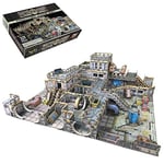 Battle Systems Sci-FI Terrain - Terrain Spatial 3D modulaire de 28 mm - Parfait pour Les Jeux de Guerre et Les Jeux de rôle - Modèles de Construction Multi-Niveaux 3D 40K imprimés en Couleur