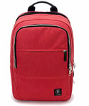 Invicta Biz L Office Backpack - Red - Laptop Stand up to 15.6" - Usb Adapter - Work