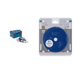 Bosch Professional 18 V Cordless Circular Saw GKS 18 V - 57 G (Blade Ø: 165 mm, Cutting Depth: 57 mm, w/o Batteries and Charger, L - Boxx) + Circular Saw Blade (for Wood, 165 x 20 x 1.5 mm, 48 Teeth)