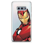 ERT GROUP mobile phone case for Samsung S10e original and officially Licensed Marvel pattern Iron Man 005 optimally adapted to the shape of the mobile phone, partially transparent