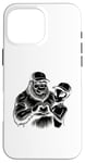 Coque pour iPhone 16 Pro Max Funny Cryptid Bigfoot Alien Love Valentine Monster Femme Homme