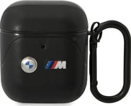 Fodral Bmw Bma222pvtk Airpods 1/2 Skydd Svart/Svart Läder Böjd Linje