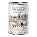 5 + 1 på köpet! 6 x 400 g Wolf of Wilderness - Mossy Miles - fjäderfä med kanin