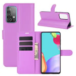 Galaxy A52S 5G      Pu Wallet Case    [Purple]