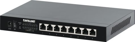 INTELLINET INT 8-Port 2.5G Ethernet PoE+ Switch