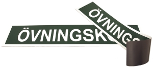 Övningskörningsskylt