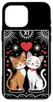 iPhone 16 Pro Max Tarot Card Mystic Cats | The Lovers Valentines Day Couples Case