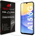 Genuine TECHGEAR TEMPERED GLASS Screen Protector for Samsung Galaxy A15 5G / A15