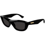 Lunettes de soleil Bottega Veneta  BV1326S Lunettes de soleil, Noir/Gris, 54 mm