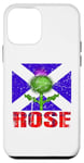 Coque pour iPhone 12 mini Clan Rose Tartan Nom de famille écossais Scotland Pride