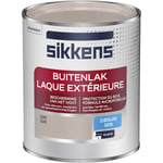 Sikkens - Peinture Laque Extérieure Bois et Fer - Finition tendue, sous-couche intégrée, facile à appliquer - Satin Taupe 0,75 l