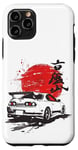 Coque pour iPhone 11 Pro Retro JDM Japan Domestic Market Drift Racing Car Legend