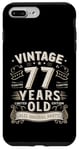 Coque pour iPhone 7 Plus/8 Plus Vintage Legend 77 Years Old Limited Edition Men Women Bday