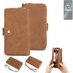 Wallet + Protective case for Realme 9 Pro Plus cover brown