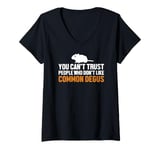 Womens Can't Trust People Who Don't Like Degus Ordinary Degu V-Neck T-Shirt