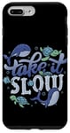 Coque pour iPhone 7 Plus/8 Plus Take it Slow Ocean Affirmation de soi Animaux marins Tortue Baleine