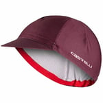 Castelli Rosso Corsa 2 Cycling Cap - SS24 Deep Bordeaux / Unisize