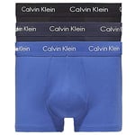 Calvin Klein Men's Low Rise Trunk 3pk 0000u2664g Low Rise Trunk, Dark Blue, L