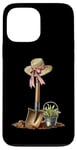 Coque pour iPhone 13 Pro Max Pelle de jardinage avec nœud Coquette pour la fête des mères