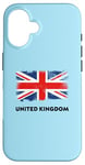 Coque pour iPhone 16 Drapeau United Kingdom Angleterre Union Jack