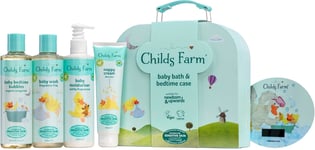 Childs Farm Baby Gifting Suitcase Baby Wash Bubble Bath Baby Moisturiser Nappy