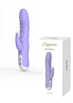 Vibromasseur vaginal double lapin phallo didlo vibrant réaliste en silicone