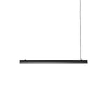 Lampe Suspendue linéaire 220/240 V 50 Hz en Acier Inoxydable, avec Alimentation réglable Incluse, modèle Fornell ABF1, Finition Noir Mat, 120 x 7,5 x 10 cm (référence : 23000002)