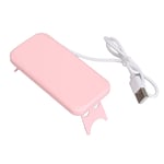 3Pcs Nail Dryer Mouse Shape USB Nail Lamp Gel Polish For Nail Home (Pink ) BLW