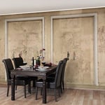 Apalis 108873 Papier peint intissé Motif vieux mur de béton encadré dans une maison de théâtre Papier peint photo 3D pour chambre à coucher, salon, cuisine Multicolore