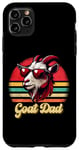 Coque pour iPhone 11 Pro Max Vintage Goat Dad G.O.A.T Best Goat Daddy Funny pour la fête des pères