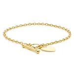 Carissima Gold - 1.27.0941 - Bracelet Femme - Coeur - Or jaune (9 Cts) 1.8 Gr