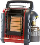 Mr. Heater Portable Buddy Heater, 9K Btu, Propane, with 7/16 Thread, Red-Black