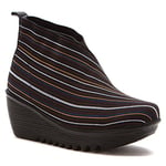 Bernie Mev Femme Maile Botte Tendance, Mélange Noir, 41 EU