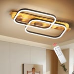 OTREN Plafonnier LED, 36W 3600LM Luminaire Plafond Dimmable avec Télécommande Lampe Lumiere Moderne pour Chambre Salon Cuisine Couloir Salle à Manger, 3000K-6500K, 62x38.5x10CM