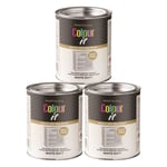 3x Paint Factory White Matt Tin Paint Fast Drying for Interior Exterior 300ml