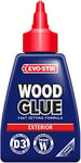 EVO-STIK Exterior Wood Glue - D3, Weatherproof, Extra Strong, Fast Setting, Suitable For All Wood Types, Dries Clear, 125ml