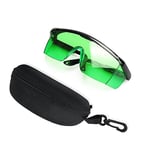 Huepar GL01G Lunettes d'Amélioration Laser Vert - Lunettes de Sécurité pour Niveau Laser, Laser Rotatif et Laser Multiligne Vert - Améliorer la Visibilité du Faisceau Vert (Boîte Includes)